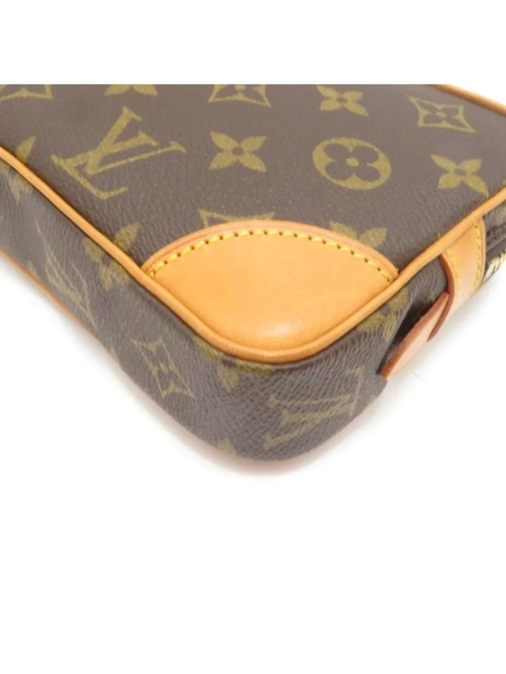 Louis Vuitton Marly Dragonne PM Monogram Handbag Canvas Brown